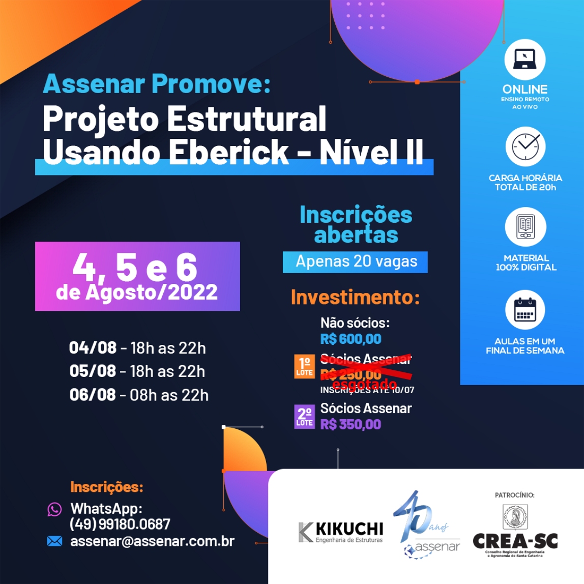 Atenção, semana de Curso!