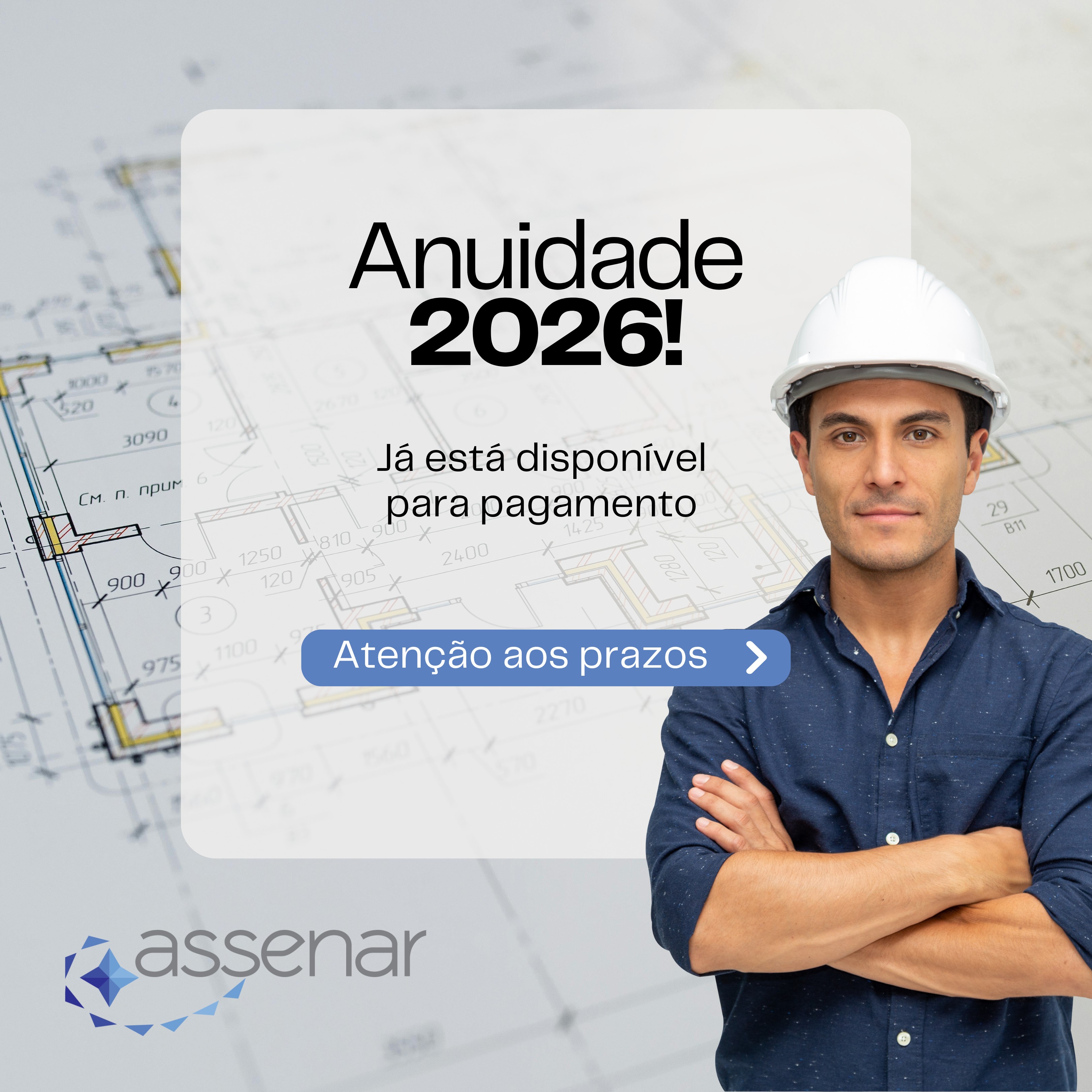 Anuidade ASSENAR 2026 já disponível para pagamento