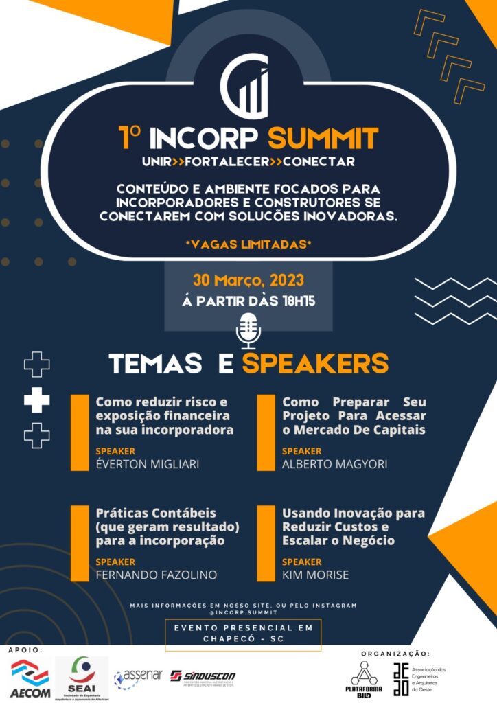 Assenar é parceira do 1º Incorp Summit